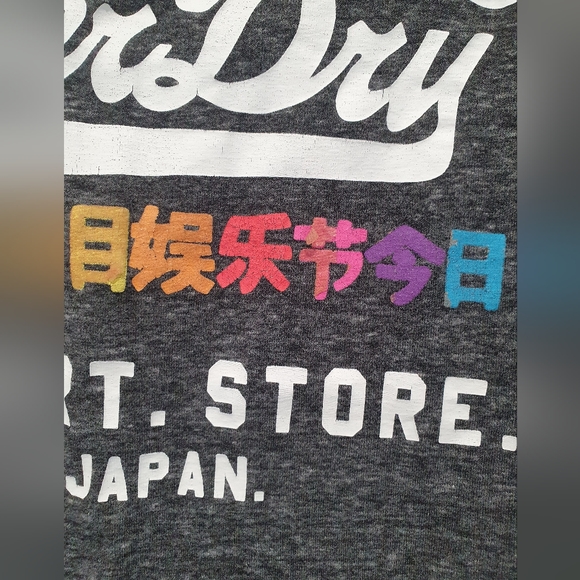 Superdry vintage rainbow logo tshirt size M - grey - Picture 4 of 5